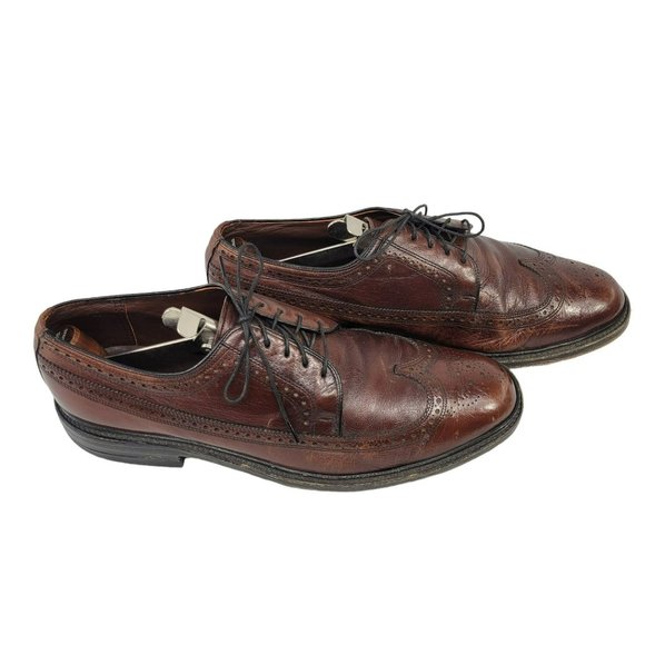 Vtg Freeman Flex-Free Leather Oxford Dress Shoes Leather Sole Mens 10D 822538 main image 10
